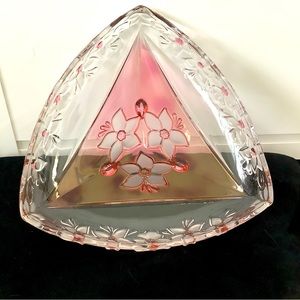 Vintage Decorative Embossed Floral Dish.